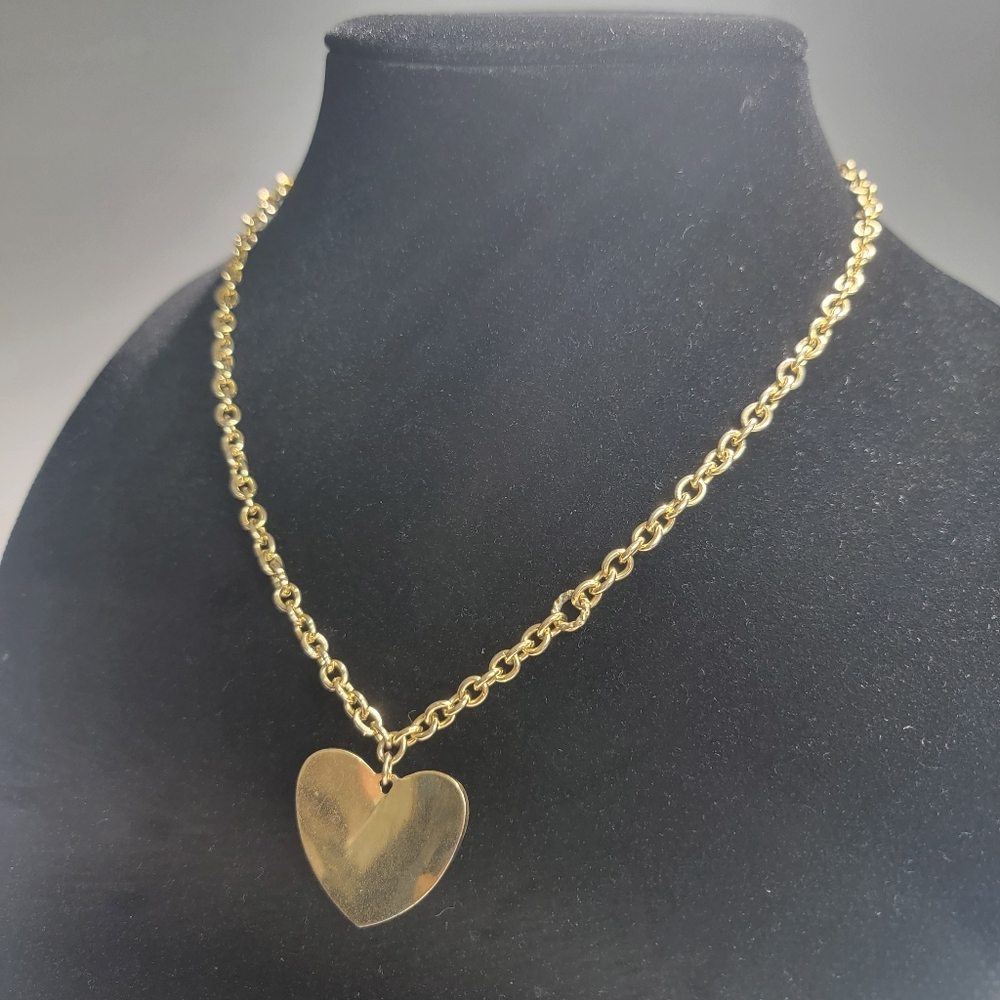 Dolce Vita Italy 18K Gold Plated Heart Pendant Necklace
